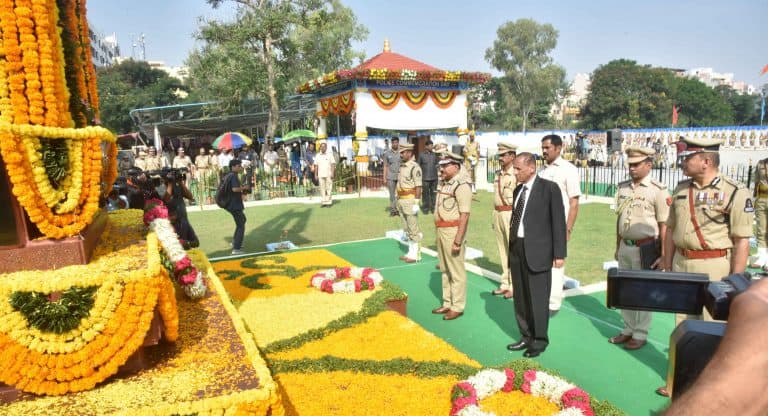 Governor Sri E S L Narasimhan Participated As Chief Guest At The Police Commemoration Day 21 10 2018