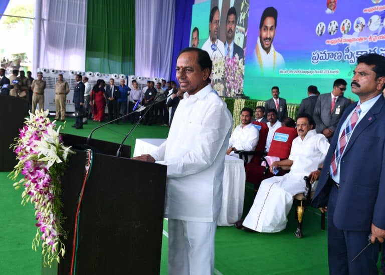 Cm Kcr Addressing After The Swearing Ceremony Of Ap Cm Ys Jagan 30 05 2019