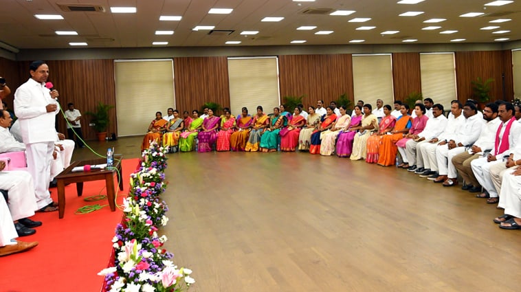 Cm Kcr Held A Meeting With Newly Elected Zps