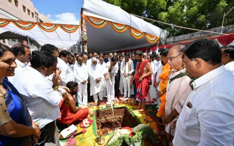 Cm Kcr Laying Foundation Stone To Secretariat And Assembly 27 06 2019.jpg