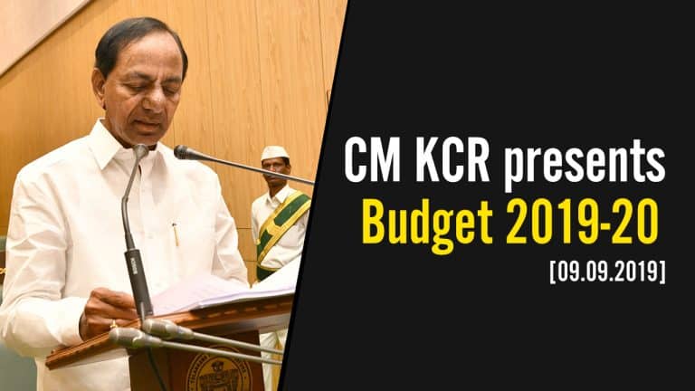 Cm Kcr Presents Budget 2019 20