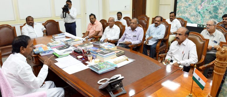 Cm Kcr Held A Review Meeting On Irrigation Projects 03 01 2020