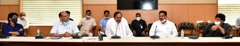 Cm Kcr Held A Review Meeting With Prominent Film Personalities 22 05 2020 2 1