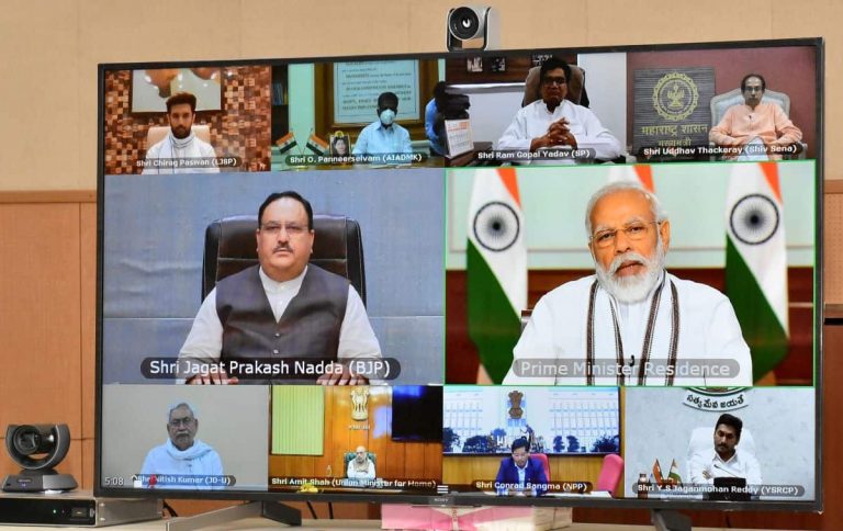 Cm Kcr Participated In The Video Conference Held By Prime Minister Narendra Modi 19 06 2020 (2)