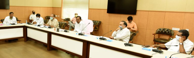 Cm Kcr Held A High Level Meeting On Allocation Of Godavari And Krishna Water 30 07 2020 03