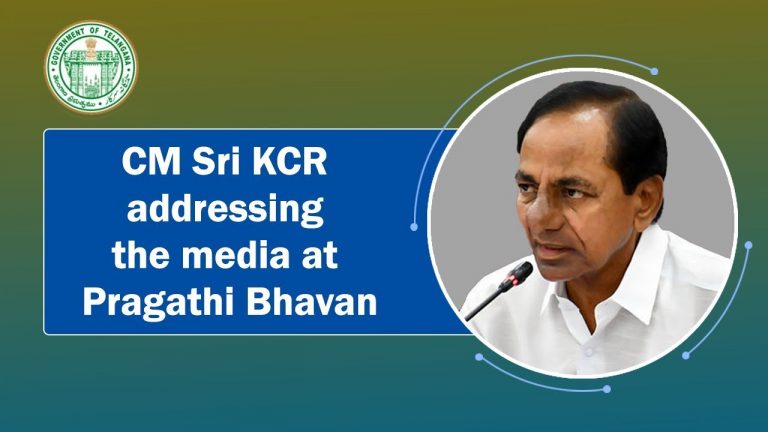 Cm Sri Kcr Addressing The Media At Pragathi Bhavan 08 11 2021