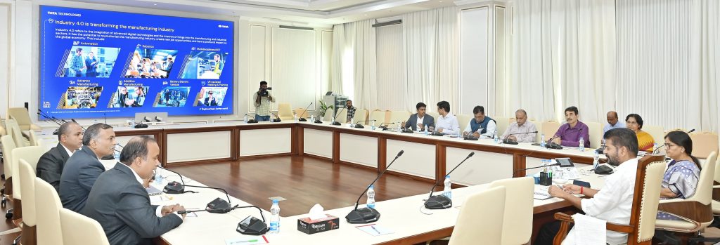 Cm Revanth Reddy Held Meeting With The Representatives Of Tata Technologies Ltd 30 12 2023 (3)