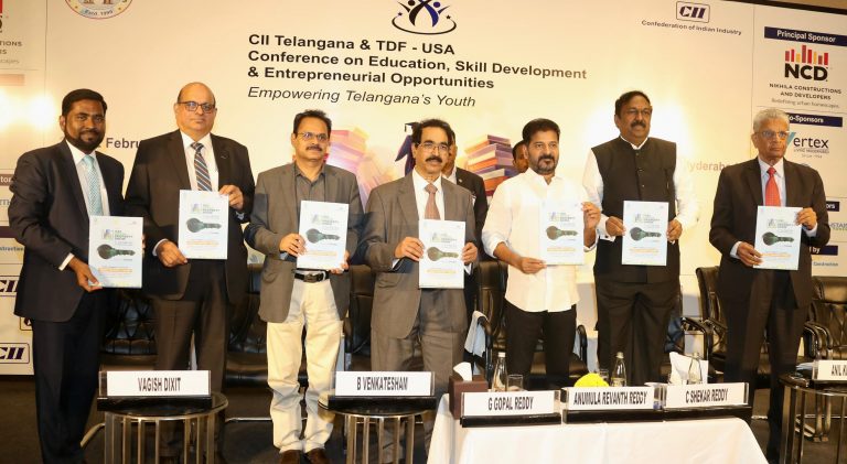 Cm Revanth Reddy Attended Cii Telangana And Tdf Usa Conference 21 02 2024 (5)