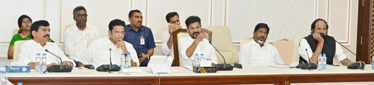 Cm Sri Revanth Reddy Holds A Review On Applications Received In The Praja Palana Programme 01 02 2024 (2)