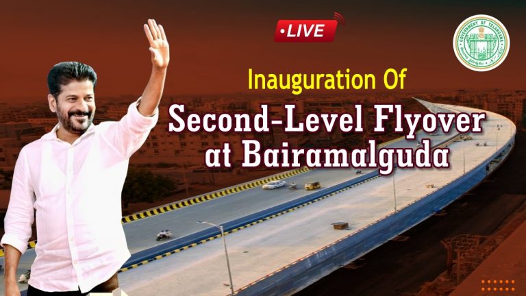 Inauguration Of Second Level Flyover At Bairamalguda