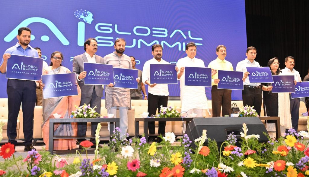 Cm Sri Reven Reddy Announced Global Ai Summit And Unveiled Logo 13 07 2024 (2)