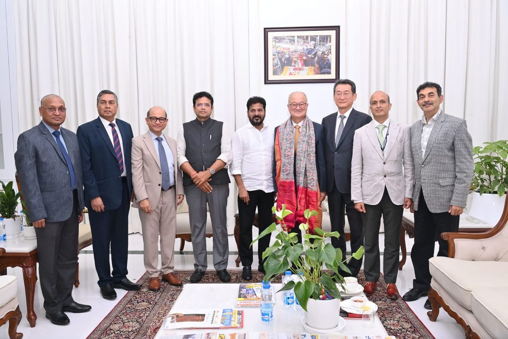 Mr. Ki Hak Sung, Ceo And Chairman Of Youngone Corporation Met Cm Revanth Reddy 01 07 2024 01