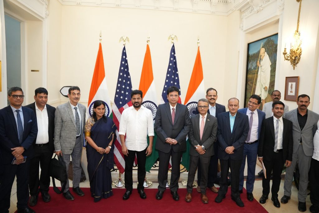 Chief Minister A. Revanth Reddy Enthralled The Top Ceos And Business Honchos At An Official Roundtable Hosted By The Consulate General Of India New York 8