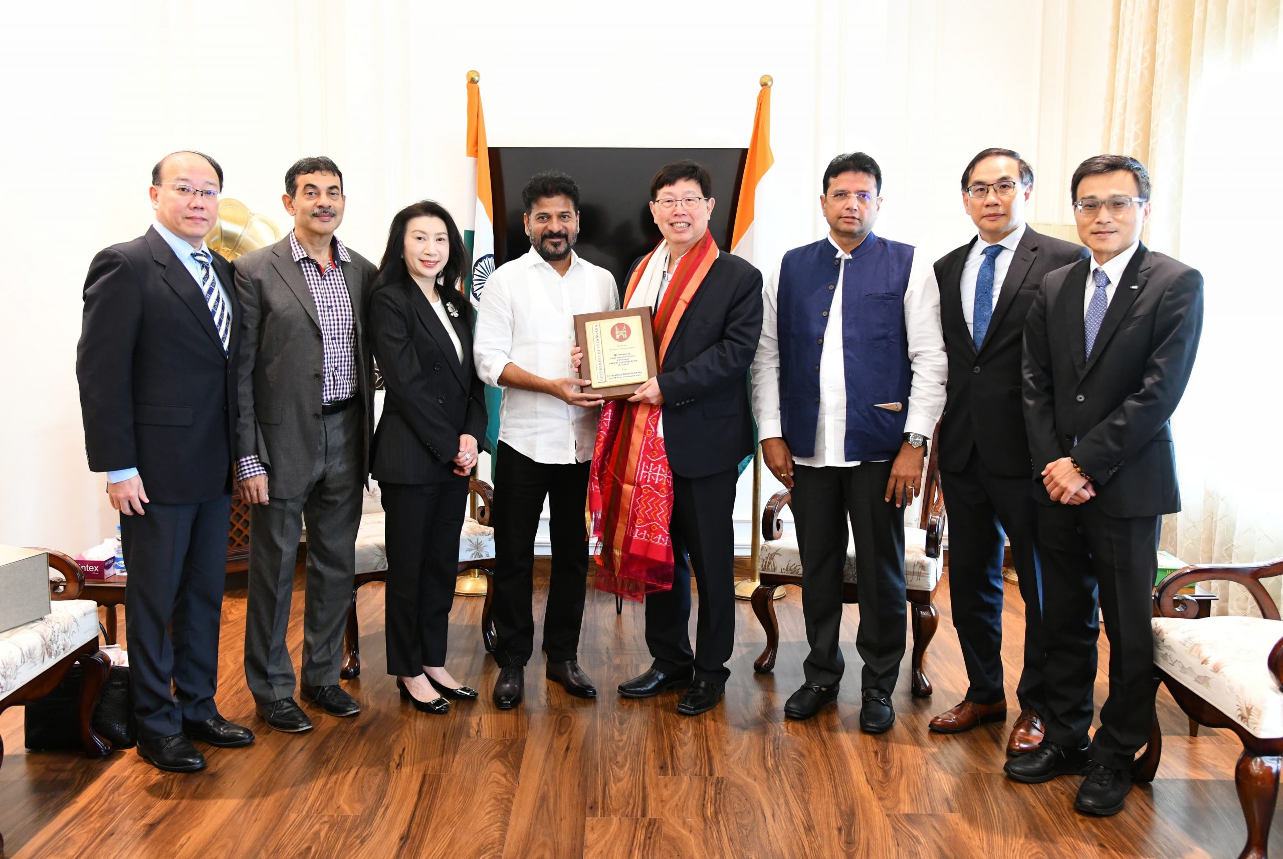 Foxconn Chairman Young Liu Met Chief Minister Sri A. Revanth Reddy In New Delhi 16 08 2024 01