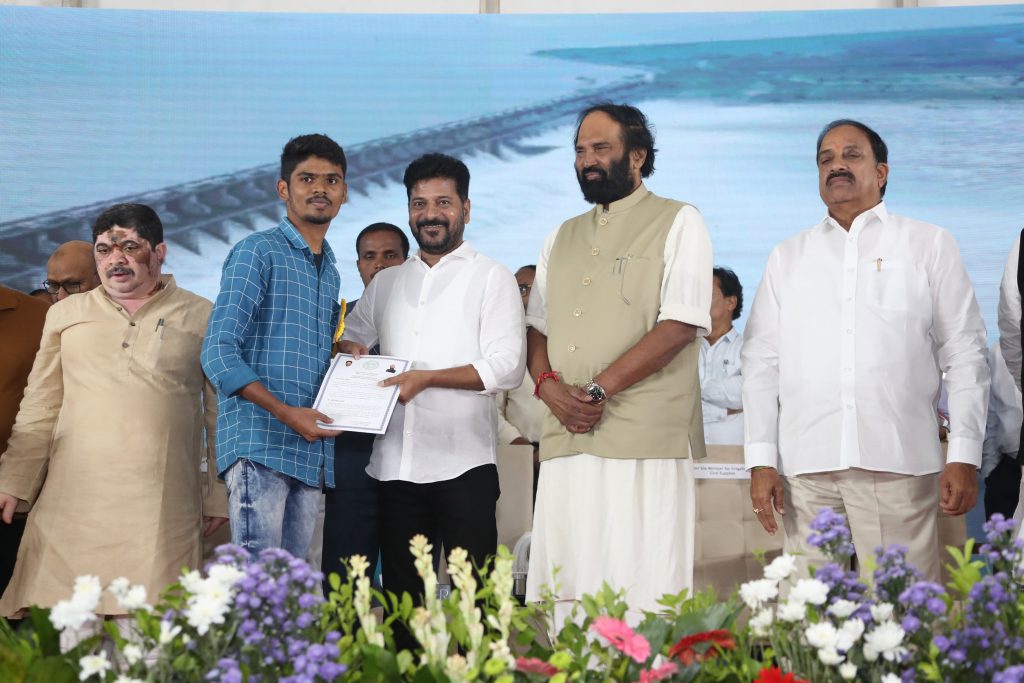 Cm Revanth Reddy Handed Over Appointment Orders To The Newly Recruited Aees 1