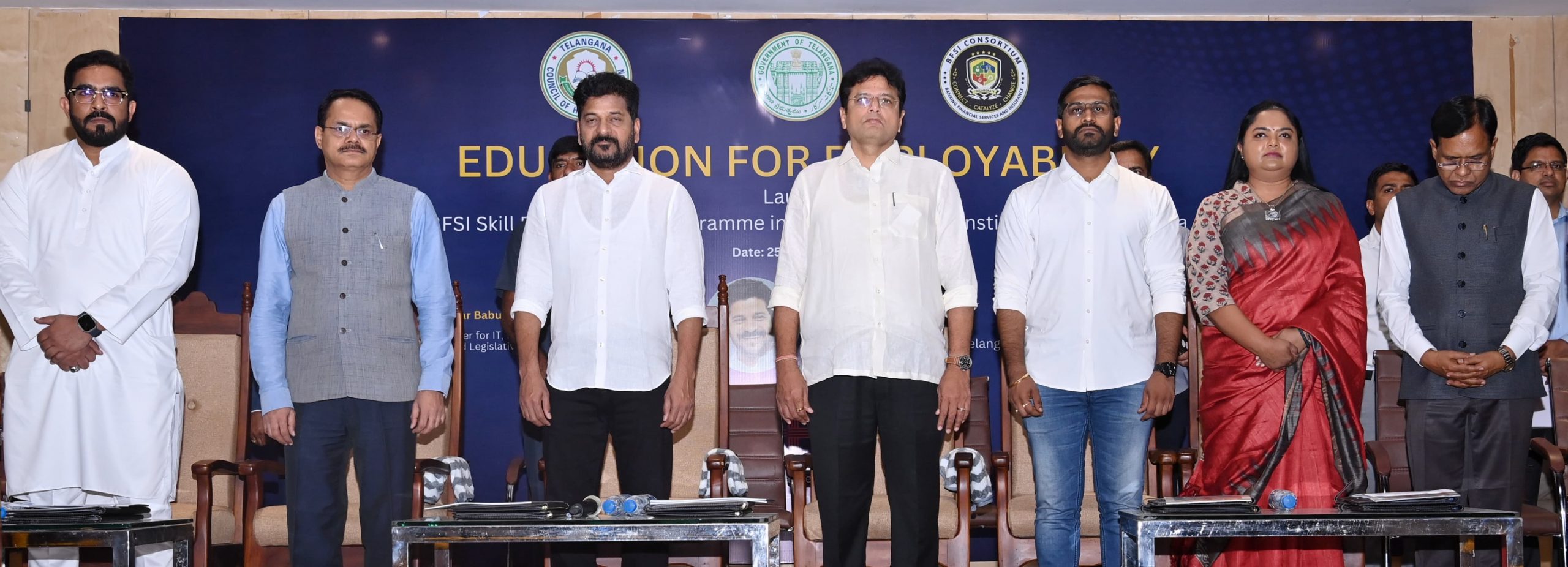 Cm Revanth Reddy Launched The Bfsi Skill Development Training Program At Masab Tank Jntu 25 09 2024 7