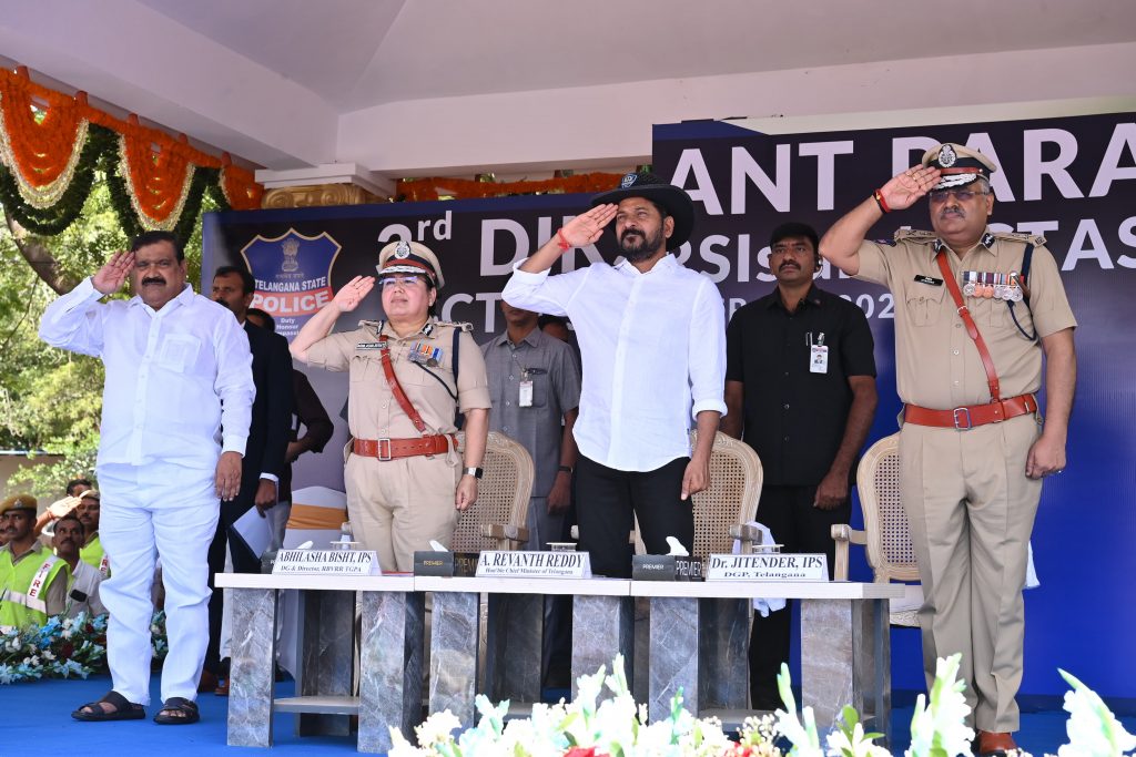 Cm Revanth Reddy Participated In The Passing Out Parade At Telangana Police Academy 11 09 2024 4