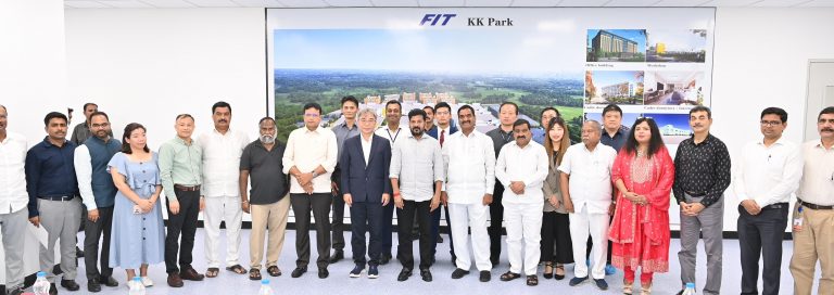 Cm Revanth Reddy Industries Minister Sridhar Babu Visited Foxconn Company At Kongara Kalan 14 10 2024 (7)