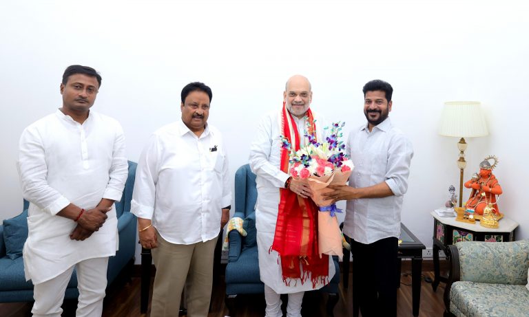 Cm Revanth Reddy Met Union Minister For Home Amit Shah At New Delhi 07 10 2024